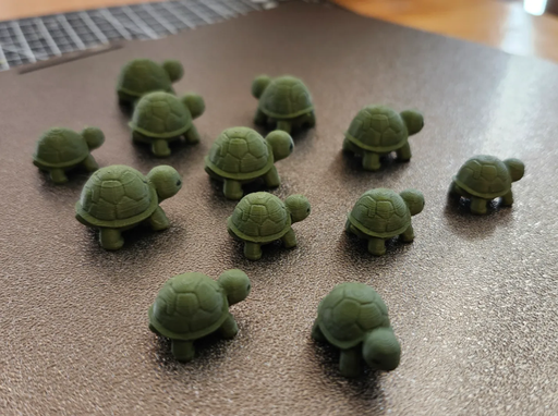 Mini Tortues Décoratives — Figurines imprimées en 3D